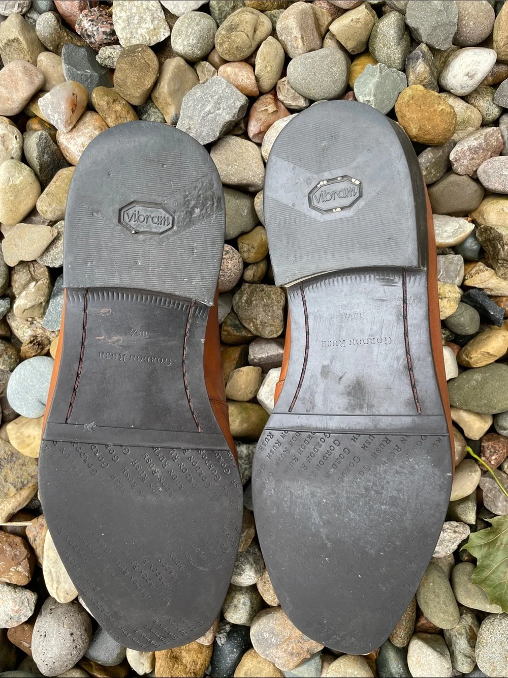 Gordon Rush Men’s Slip On Leather Loafers Marlow Vibram Sz 10.5